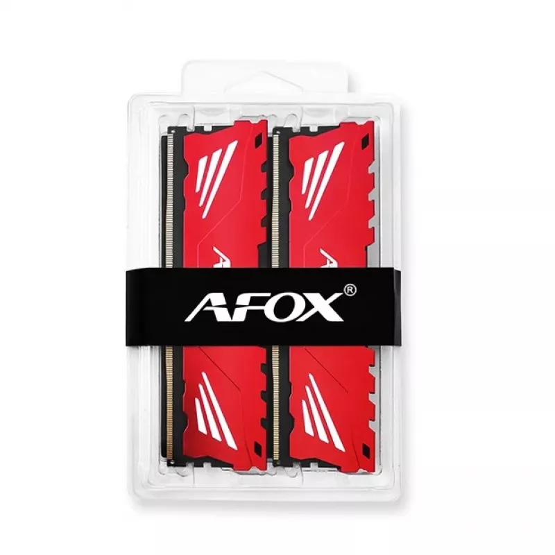 AFOX GAMING DDR4 2×16GB 32GB 3200MHz CL16 1.35V XMP2 Raudonas