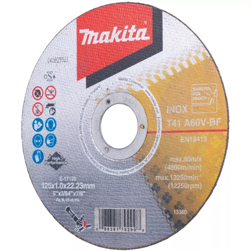 Makita E-17120-12 pjovimo diskas tiesus 125 mm 12 vnt.