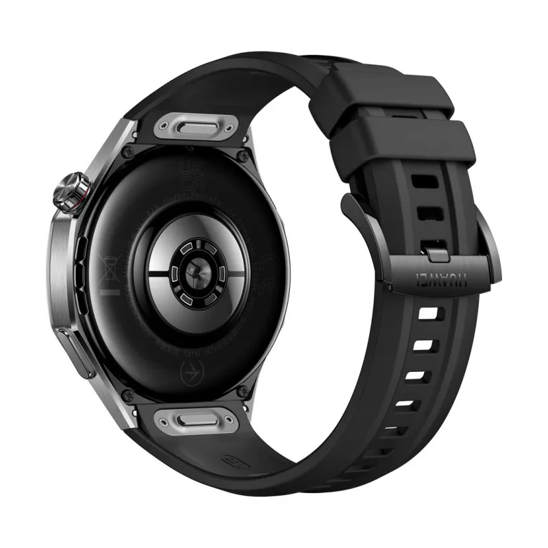 Išmanusis laikrodis HUAWEI WATCH GT5 Pro 46 mm — 1,43 colio AMOLED, GPS, 524 mAh, titano korpusas, juodas dirželis