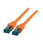 EFB-Elektronik RJ45 jungiamasis laidas Cat.6A S/FTP LSZH oranžinis 0,25 m (MK6001.0,25O)