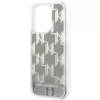 Karl Lagerfeld KLHCP14XLMNMS iPhone 14 Pro Max 6.7″ kietasis dėklas sidabrinis / sidabrinis Liquid Glitter Monogram