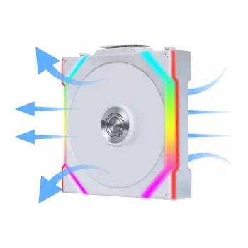 Lian Li UNI FAN SL Wireless 120 ARGB Reverse Blade White 3 vnt. pakuotė