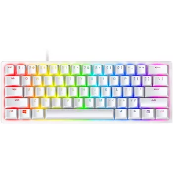 Mechaninė žaidimų klaviatūra Razer Huntsman Mini 60% Balta USB QWERTY US International Optiniai jungikliai