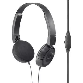 RF-HS-130 Ausinės ant ausų, laidinės, stereo, juodos, lankelis (RF-5152722)
