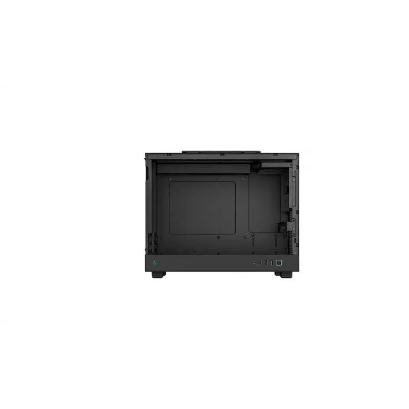 Kompiuterio korpusas DeepCool CH160 PLUS Small Form Factor SFF ATX/mATX, grūdintas stiklas, USB-C, juodas