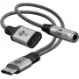 Goobay Adapter USB-C™ į USB-C™ ir lizdas 3,5 mm AUX (74524)