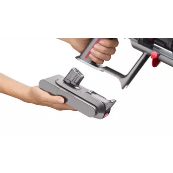 Dyson V12 Submarine 3-in-1 belaidis dulkių siurblys šlapiam ir sausam valymui, HEPA filtras, be maišelio, 0,35 l, nikelio ir geltonos spalvos