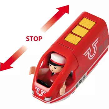 Pasaulio rotoriaus akumuliatorinis traukinys, žaislinė transporto priemonė raudona