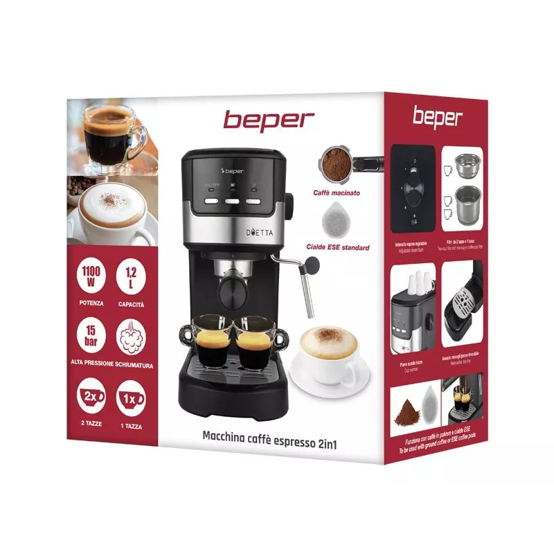 Kavos virimo aparatas Beper 1.25 l P101CAF100