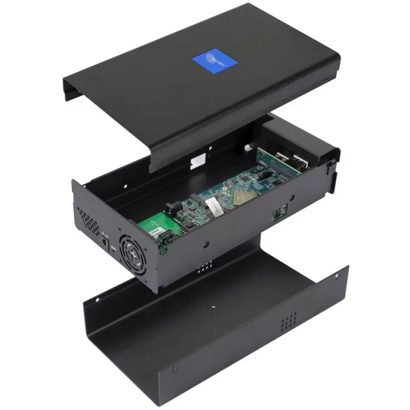 NVR dėžutė ALLNET ALL2289-4GB su Networkoptix serveriu RK3399 4GB, skirta 3,5 colio HDD/SSD