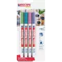 Edding 4085/4W Kreidemarker metaliniai 1–2 mm antgalis, 4 vnt. rinkinys