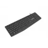 Vielinė pilno dydžio klaviatūra NATEC NAUTILUS NKL-1950 — USB, QWERTY US International, 105 klavišų, Juoda
