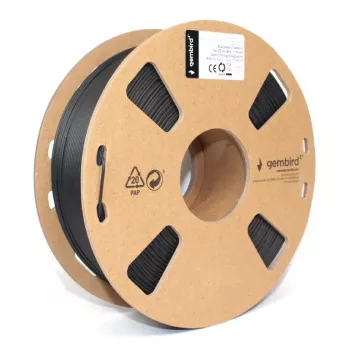 3D spausdinimo medžiaga Gembird 3DP-PLA1.75-02-CARBON, anglies pluošto PLA, 800 g, juoda