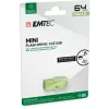USB atmintinė Emtec D250 Mini 64GB USB Type-A 2.0 juoda