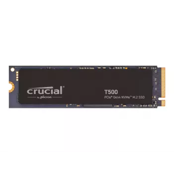 SSD diskas Crucial T500 1TB M.2 NVMe 2280 PCIe 4.0 su radiatoriumi