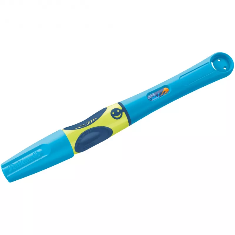 Pelikan griffix® Automatinis rašiklis dešiniarankiams - Neon Fresh Blue - mėlynas - kasečių sistema - mėlynas - plastikas - nerūdijantis plienas - dešiniarankiams (820363)