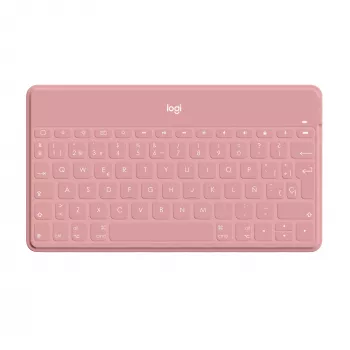 Logitech Keys-To-Go belaidė Bluetooth klaviatūra, QWERTY ispanų kalba, rožinė, skirta Apple iPad/iPhone/TV