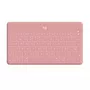 Logitech Keys-To-Go belaidė Bluetooth klaviatūra, QWERTY ispanų kalba, rožinė, skirta Apple iPad/iPhone/TV