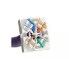 Keystone modulis Alantec MB005-1 plokščias nerūdijančio plieno RJ-45, moteriškas, Cat6a, AWG 22/24
