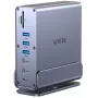 Docking stotelė Unitek D1135AGY01 DisplayLink adapteris, triguba 4K, 15-in-1, 15W PD