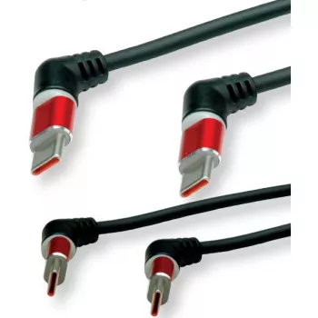 ROLINE USB 2.0 spiralinis įkrovimo kabelis C-C ST/ST 60W 1.5m - Laidas - Skaitmeniniai/Duomenys (11.02.8350)