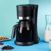 Jata JECA1800 lašelinis kavos aparatas su filtru, 1 l termosinis ąsotis, 2-12 puodelių, 800 W, juodas