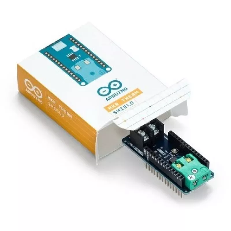 Arduino MKR Therm Shield – temperatūros matavimo plėtinys, mėlynas, 3,3 V, 25 mm × 61 mm (ASX00012)