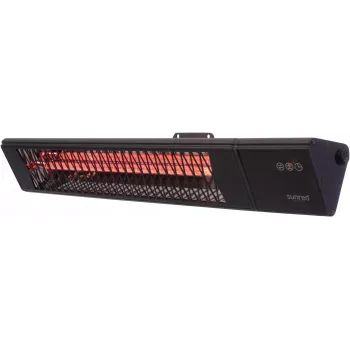 Infragalvas šildytuvas SUNRED PRO25W-SMART, sieninis trikampis tamsus, 2500 W, juodas, IP55