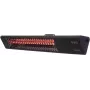 Infragalvas šildytuvas SUNRED PRO25W-SMART, sieninis trikampis tamsus, 2500 W, juodas, IP55