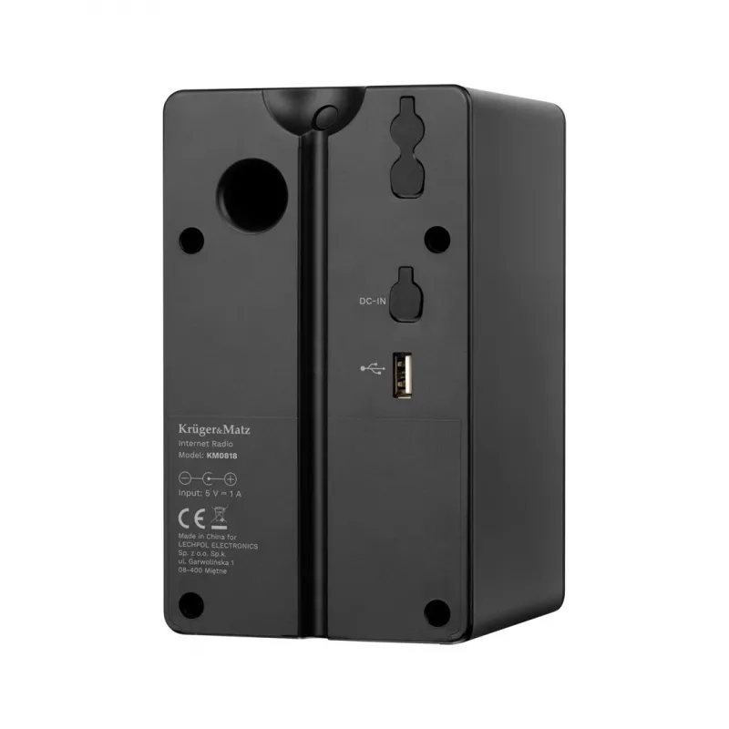 Internetinis radijas Kruger & Matz KM0818.1 su Wi-Fi, Bluetooth, USB ir žadintuvu