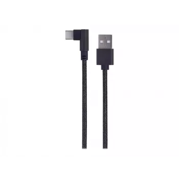 USB 2.0 laidinis kabelis USB-A (kampinis) į USB-C, 0,2 m, GEMBIRD CC-USB2-AMCML-0.2M