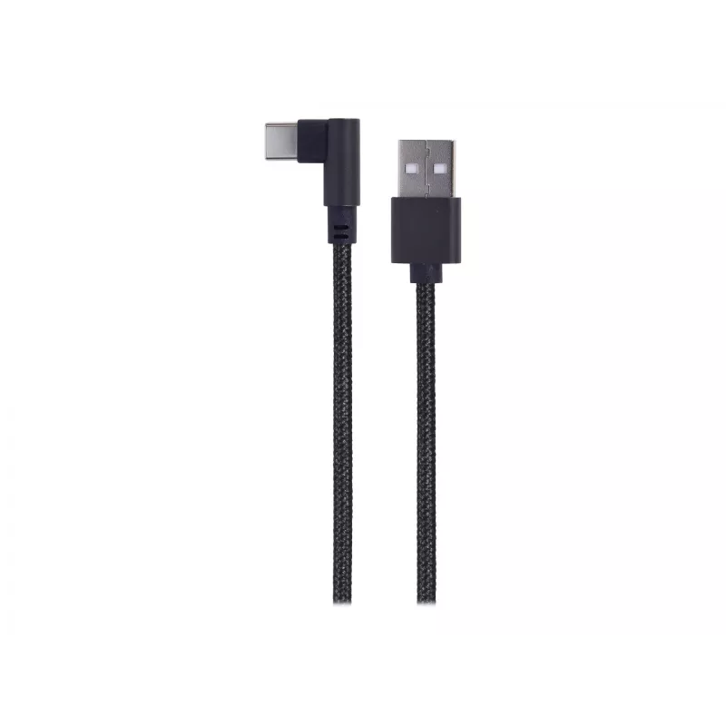 USB 2.0 laidinis kabelis USB-A (kampinis) į USB-C, 0,2 m, GEMBIRD CC-USB2-AMCML-0.2M