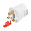 IBOX iaukeu maitinimo adapteris su keičiamais UK (G tipas) ir EU (E tipas) kištukais, 100–240V 50/60Hz, 7,5A, baltas