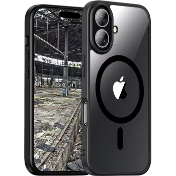 JT Berlin BackCase Pankow Hybrid MagSafe, Apple iPhone 17, juoda/skaidri (11159)