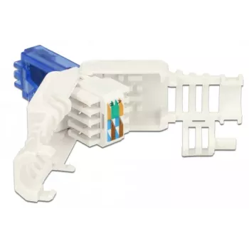 RJ-45 jungtis Cat.6A DeLOCK 86417 mėlyna balta