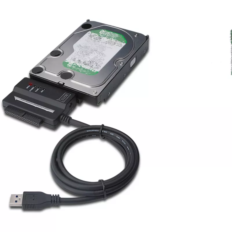 DIGITUS DA-70325 – valdiklis saugykloms, 2,5 colio / 3,5 colio, ATA / SATA 3Gb/s, 300 MB/s, USB 3.0