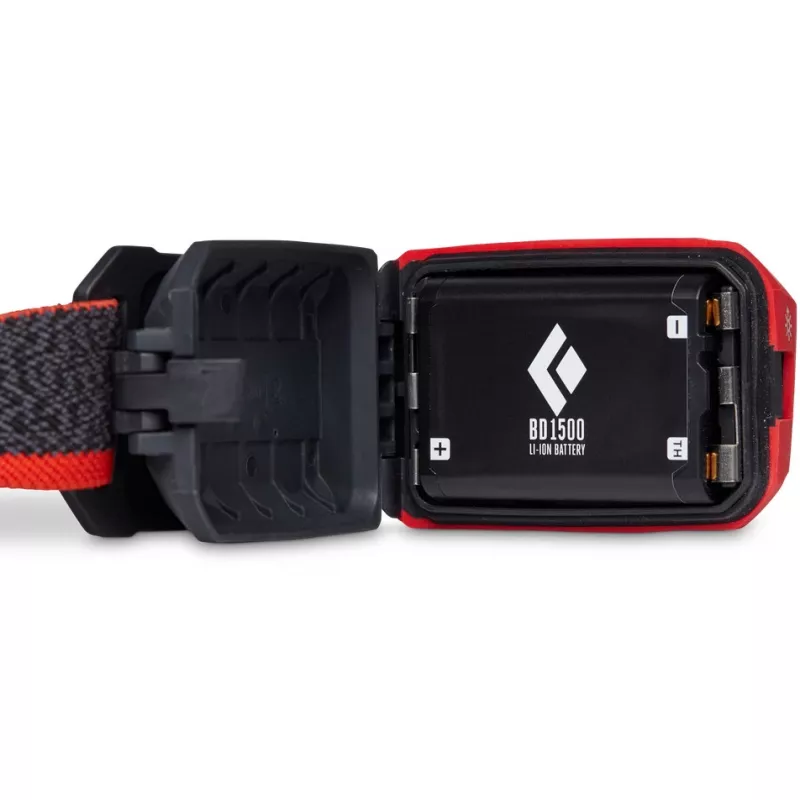 Žibintvietė Black Diamond Storm 450 Black, Red Headband