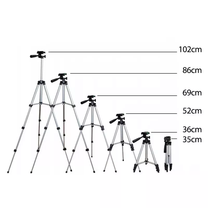 Tripod stovas MACLEAN MC-164 reguliuojamo aukščio lengvas kameroms ir išmaniesiems telefonams