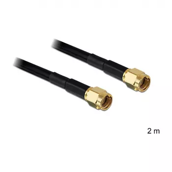 Koaksialinis kabelis DeLOCK RP-SMA - RP-SMA 2m
