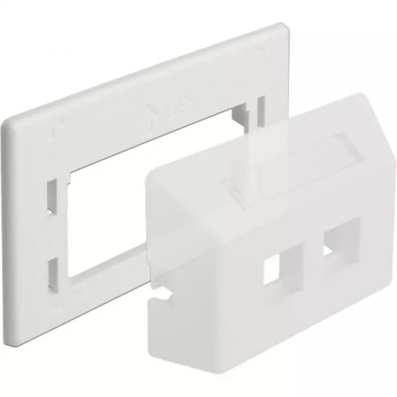 Keystone adapterio plokštė, Montavimo (Balta)