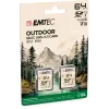 Flash atminties kortelė Emtec 64GB UHS-I U1 V10 Outdoor ECMSD64GXCU1ORP