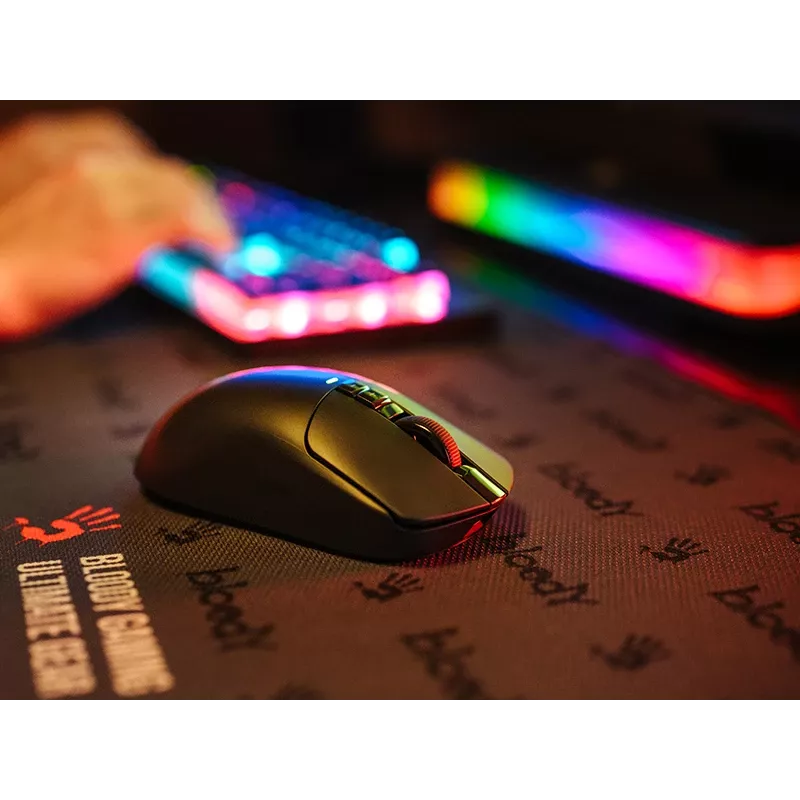 A4TECH BLOODY pelė R72 ULTRA WRLS 2.4G+USB juoda