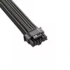 CableMod Basics Universal 12V 2x6 kabelis, 90° jungtis, 16 kontaktų į 16 kontaktų - juoda, 60 cm, var. A