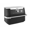 Kepimo indas Ninja AF500EU dvigubas 10,4 L atskiras 2470 W karšto oro gruzdintuvė Juoda, Nerūdijantis plienas