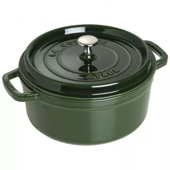 Ketaus troškintuvas Staub 40509-356-0 3,8 L žalias, apvalus