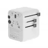 Keliautojų adapteris GEMBIRD TPA-2A3C70-01-W — I tipo kištukas, 3× USB-C (70W), 2× USB-A (18W), 100–250V, baltas