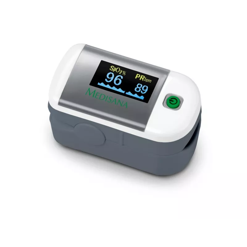 Medisana PM 100 pulsoksimetras, baltas/sidabrinis