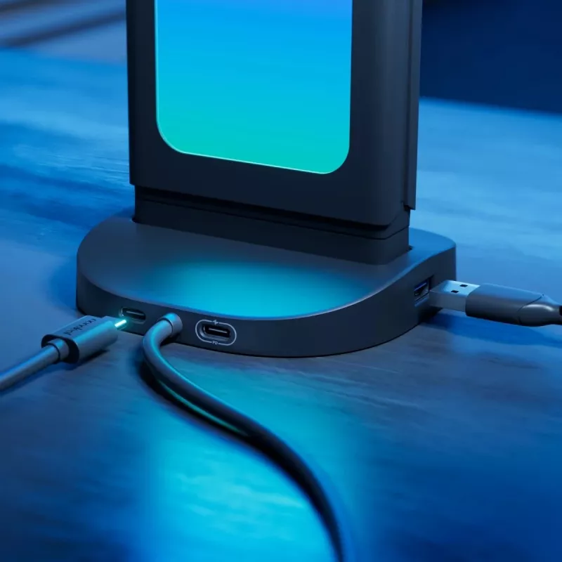 Nanoleaf Pegboard Lighted Desk Dock – Šviesos lenta su USB stotelė