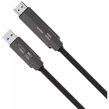 USB4 HDMI kabelis 4smarts ComboCord 240W 1,5 m – USB4 į HDMI, 240W galios tiekimas, 1,5 m ilgio