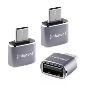 Intenso 3 vnt. USB adapteris USB-A į USB-C C480C aliuminis